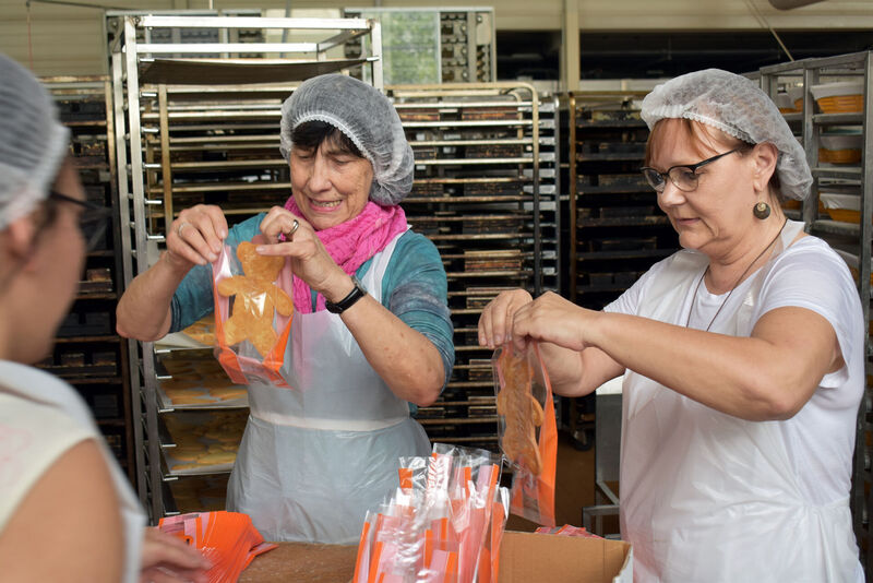 Plätzchen werden gebacken