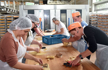 Plätzchen werden gebacken